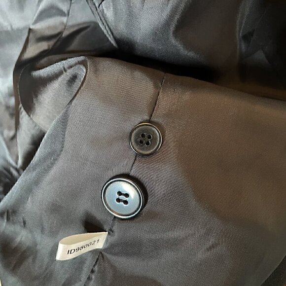 NY & Co Black Stretch Metallic Stripe Blazer Size 6 - Picture 8 of 16